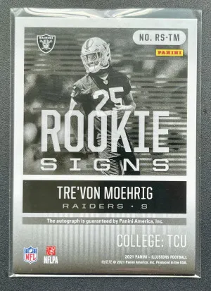 2021 Panini Illusions Tre'Von Moehrig Auto /199 back