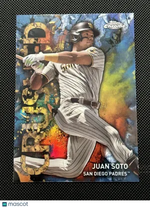 Juan Soto 2023 Topps Chrome Crushed #C-18 San Diego Padres SP front
