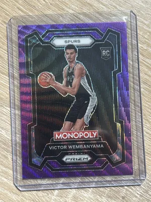 2023-24 Victor Wembanyama Prizm Monopoly Purple #81 *Read Below front