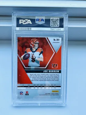 2020 Panini Mosaic Camo Pink #201 Joe Burrow Rookie RC back