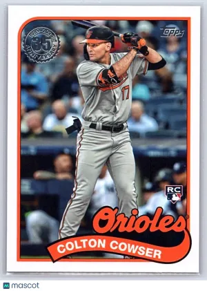 2024 Topps 1989 35th Anniversary #89B-12 Colton Cowser RC Baltimore Orioles front