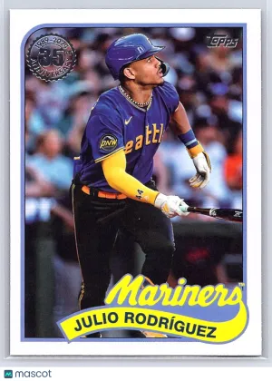 2024 Topps 1989 35th Anniversary #89B-66 Julio Rodríguez Seattle Mariners front