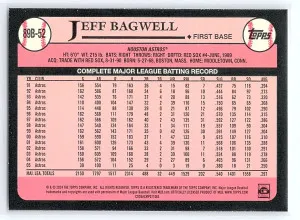 2024 Topps: 1989 Topps Baseball 35th Anniversary #89B-52 Jeff Bagwell back