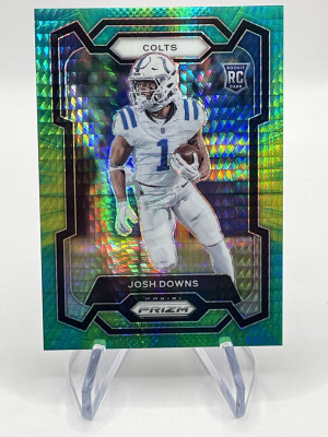 2023 Panini Prizm Josh Downs Hyper Rookie /175 front