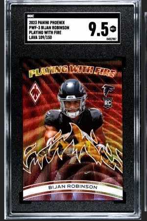 2023 Phoenix Bijan Robinson Playing With Fire Lava /150 front