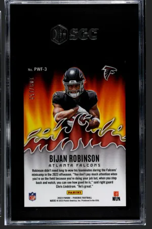 2023 Phoenix Bijan Robinson Playing With Fire Lava /150 back
