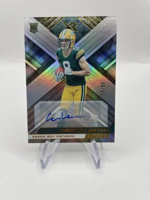 2022 Panini XR Christian Watson Rookie Auto /99 front