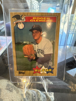 1987 Topps TIFFANY All Star #614 Roger Clemens Boston Red Sox Card RARE! back