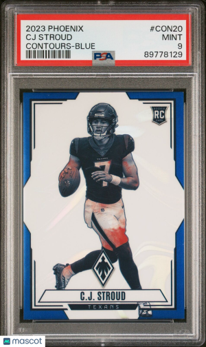 2023 Phoenix CJ Stroud Contours - Blue /35 PSA 9 front