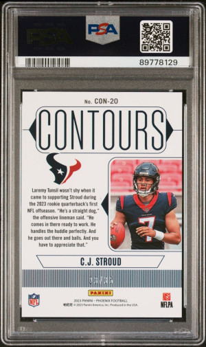 2023 Phoenix CJ Stroud Contours - Blue /35 PSA 9 back
