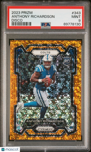 2023 Panini Prizm Anthony Richardson #343 PSA 9 front
