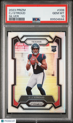 2023 Panini Prizm CJ Stroud #339 PSA 10 front