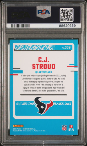 2023 Panini Donruss CJ Stroud #339 PSA 10 back