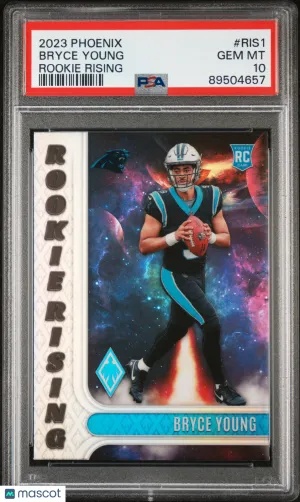 2023 Panini Phoenix Rookie Rising Bryce Young #RIS1 PSA 10 front