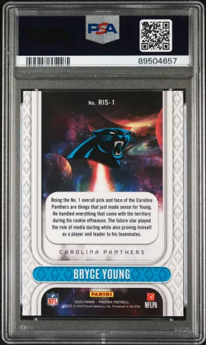 2023 Panini Phoenix Rookie Rising Bryce Young #RIS1 PSA 10 back