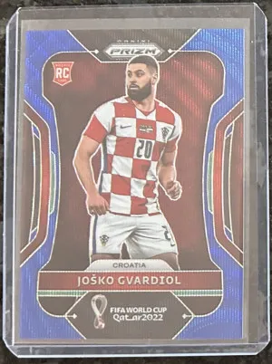 2022 Josko Gvardiol Priam World Cup Blue Wave RC SP 79/199 front