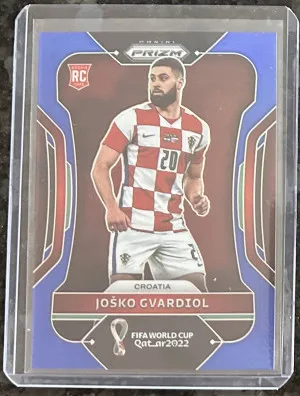 2022 Josko Gvardiol Prizm World Cup Blue RC SP 94/299 front
