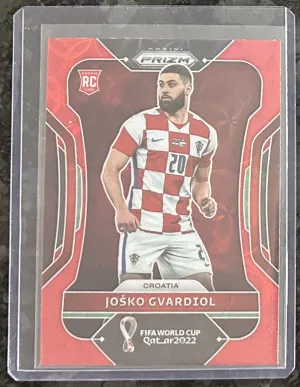 2022 Josko Gvardiol Prizm World Cup Red RC front