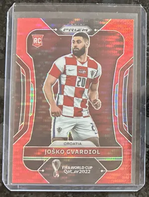 2022 Josko Gvardiol Prizm World Cup Red RC SP 46/99 front
