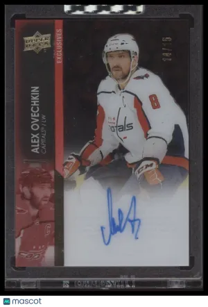 2021 Upper Deck Clear Cut Alex Ovechkin #CC-AO Exclusives Auto #'d /15 front