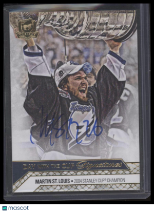 2020 Upper Deck The Cup Martin St. Louis #DC-MS Day With The Cup Signatures front