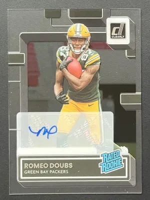 2022 Panini Clearly Donruss Romeo Doubs Auto front