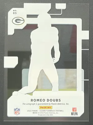 2022 Panini Clearly Donruss Romeo Doubs Auto back