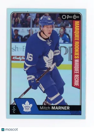 2016-17 OPC O-Pee Chee MITCH MARNER Rookie Card RC RAINBOW PARALLEL #672 Leafs front