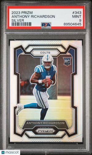 2023 Panini Prizm Anthony Richardson #343 PSA 9 front