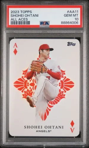 2023 Topps Shohei Ohtani All Aces PSA 10 front