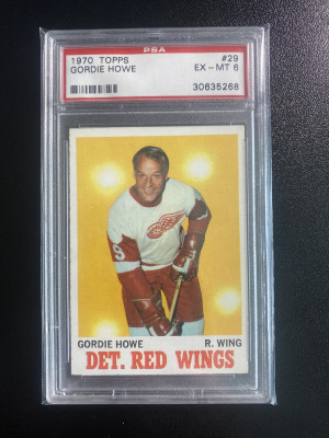 Gordie Howe 1970 Topps front