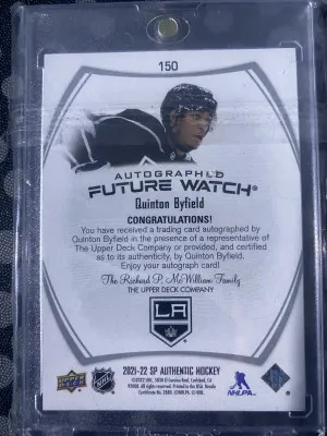 Quinton Byfield FWA back