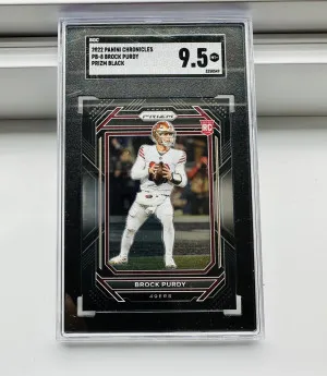 2022 Panini Chronicles - Prizm Black Brock Purdy front