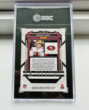 2022 Panini Chronicles - Prizm Black Brock Purdy back