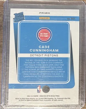 2021-22 Cade Cunningham Optic Blue Velocity RC back