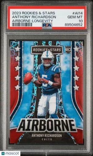 2023 Panini Rookies & Stars Airborne Anthony Richardson #AI14 PSA 10 front