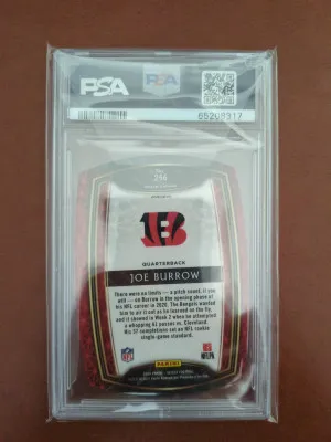 2020 Panini Select Joe Burrow #246 PSA 10 back