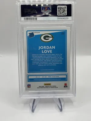 2020 Donruss Optic Jordan Love Blue Scope #154 Rookie RC Packers PSA 10 RC 🔥 back