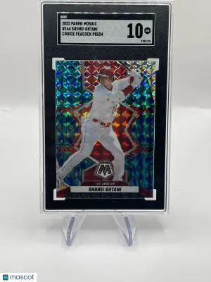 2022 Panini Mosaic Shohei Ohtani Choice PEACOCK PRIZM SSP SGC 10 Gem Mint 🔥 front
