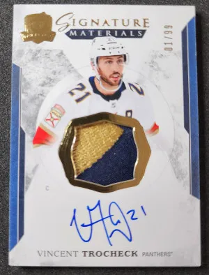 Vincent Trocheck Signature Materials /99 front