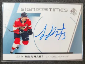 Sam Reinhart Sign of the Times Auto front
