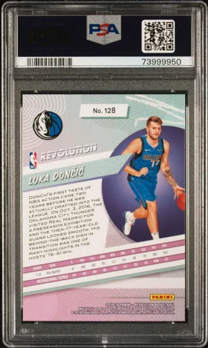 2018 Panini Revolution Luka Doncic #128 PSA 9 back
