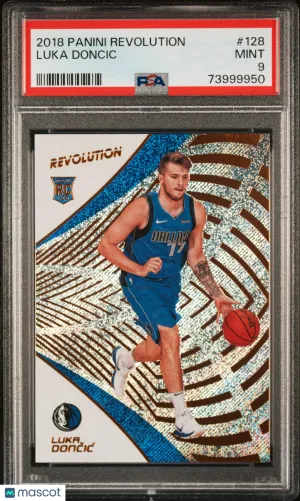 2018 Panini Revolution Luka Doncic #128 PSA 9 front
