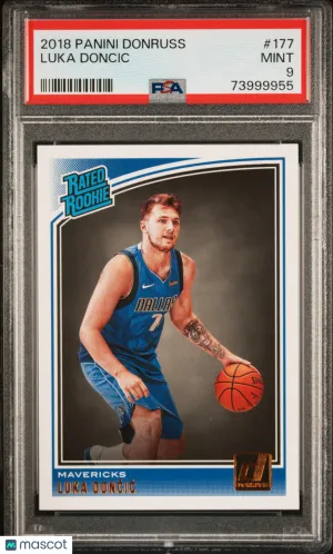 2018 Panini Donruss Luka Doncic #177 PSA 9 front