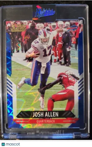 2021 Score Josh Allen SSP Blue Explosion /20 front
