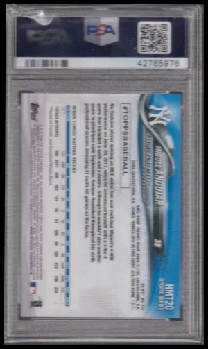 2018 Topps Chrome Update #HMT20 Miguel Andujar RC Yankees PSA 10 GEM back