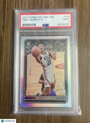 2021 Panini One And One Trey Murphy Rookie /99 PSA 9 Pelicans #145 front