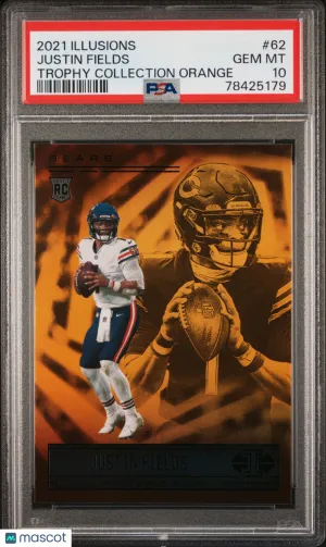 2021 Panini Illusions Justin Fields #62 PSA 10 front