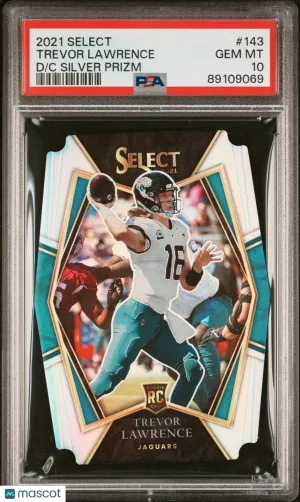 2021 Panini Select Trevor Lawrence #143 Insert PSA 10 front
