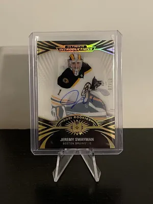 Jeremy Swayman| 21-22 Upper Deck Ultimate| Ultimate Introductions| #07/10 front